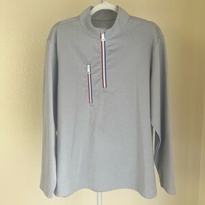 G/FORE Daytona Mid Light Golf Shirt Heather Grey Size L